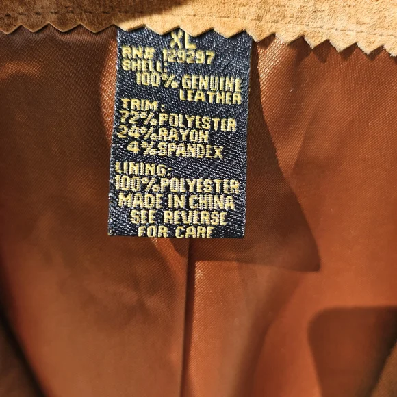 IMAN Women's Tan Suede Jacket - Picture 6 of 11